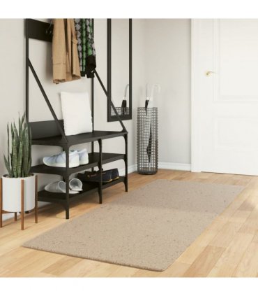vidaXL Rug HUARTE Short Pile Soft and Washable Sand 80x200 cm — Size: 80 x 200 cm