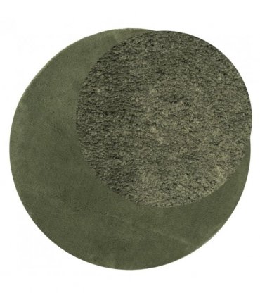 vidaXL Rug HUARTE Short Pile Soft and Washable Forest Green Ø 80 cm