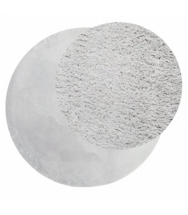 vidaXL Rug HUARTE Short Pile Soft and Washable Grey Ø 80 cm