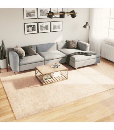 vidaXL Rug HUARTE Short Pile Soft and Washable Beige 240x340 cm — Size: 240 x 340 cm