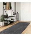 vidaXL Medium Pile Soft and Washable Rug HUARTE Anthracite 80 x 300 cm
