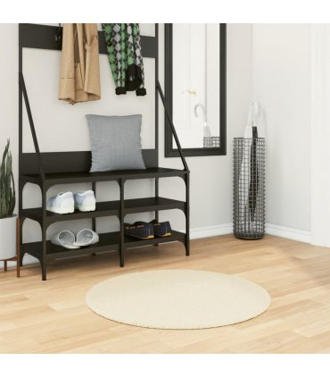 vidaXL Rug HUARTE Short Pile Soft and Washable Cream Ø 80 cm