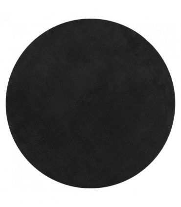 vidaXL Rug HUARTE Short Pile Soft and Washable Black Ø 80 cm