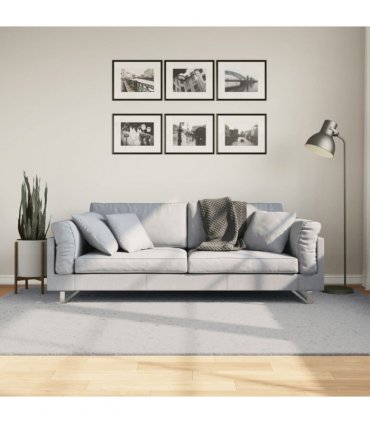 vidaXL Rug HUARTE Short Pile Soft and Washable Grey 160x230 cm — Size: 160 x 230 cm