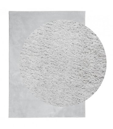 vidaXL Rug HUARTE Short Pile Soft and Washable Grey 160x230 cm — Size: 160 x 230 cm