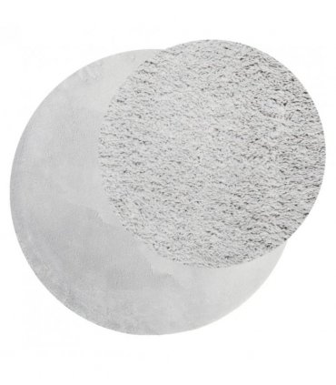 vidaXL Rug HUARTE Short Pile Soft and Washable Grey Ø 120 cm