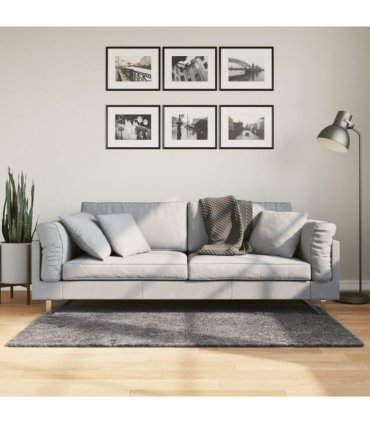 vidaXL Rug HUARTE Short Pile Soft and Washable Anthracite 80x150 cm — Size: 80 x 150 cm