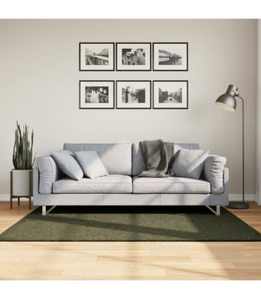 vidaXL Rug HUARTE Short Pile Soft and Washable Forest Green 120x170 cm — Size: 120 x 170 cm