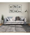 vidaXL Rug HUARTE Short Pile Soft and Washable Anthracite 200x200 cm — Size: 200 x 200 cm