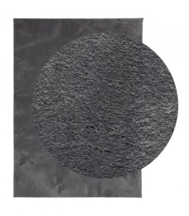 vidaXL Rug HUARTE Short Pile Soft and Washable Anthracite 240x340 cm — Size: 240 x 340 cm