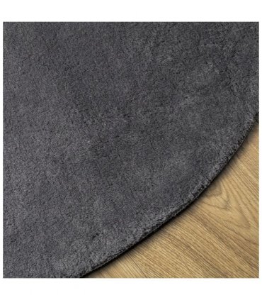 vidaXL Rug HUARTE Short Pile Soft and Washable Anthracite Ø 100 cm