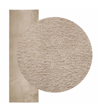 vidaXL Rug HUARTE Short Pile Soft and Washable Sand 80x250 cm — Size: 80 x 250 cm