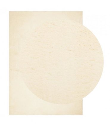 vidaXL Rug HUARTE Short Pile Soft and Washable Cream 160x230 cm — Size: 160 x 230 cm