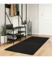 vidaXL Rug HUARTE Short Pile Soft and Washable Black 80x200 cm — Size: 80 x 200 cm