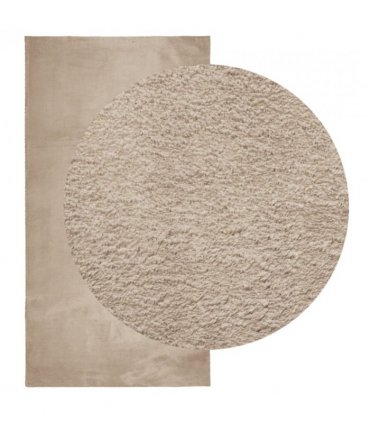 vidaXL Rug HUARTE Short Pile Soft and Washable Sand 60x110 cm — Size: 60 x 110 cm