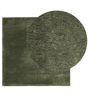 vidaXL Rug HUARTE Short Pile Soft and Washable Forest Green 200x200 cm — Size: 200 x 200 cm
