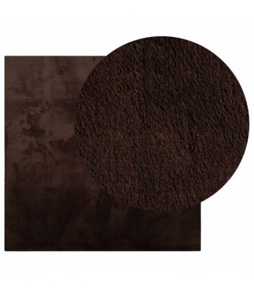 vidaXL Medium Pile Soft and Washable Rug HUARTE Brown 200 x 200 cm