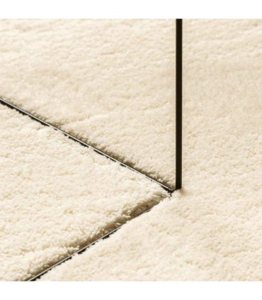 vidaXL Medium Pile Soft and Washable Rug HUARTE Cream 80 x 400 cm