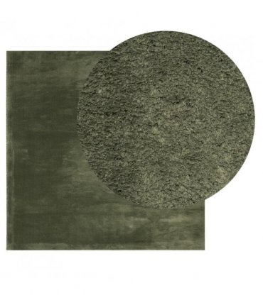 vidaXL Rug HUARTE Short Pile Soft and Washable Forest Green 120x120 cm — Size: 120 x 120 cm