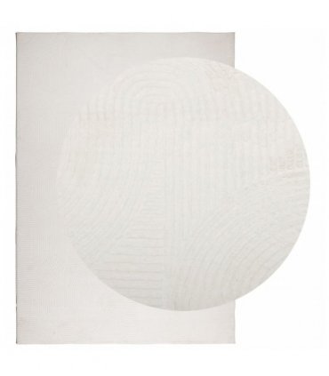 vidaXL Rug IZA Short Pile Scandinavian Look Cream 160x230 cm — Size: 160 x 230 cm