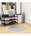 vidaXL Rug IZA Short Pile Scandinavian Look Grey Ø 80 cm