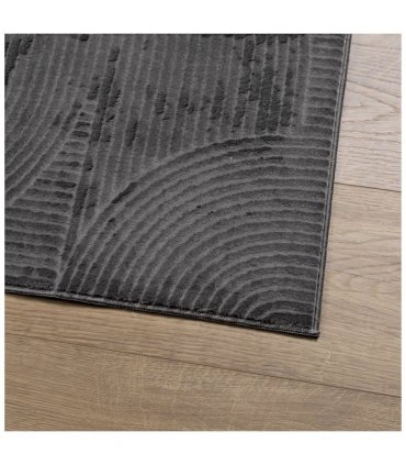 vidaXL Rug IZA Short Pile Scandinavian Look Anthracite 140x200 cm — Size: 140 x 200 cm