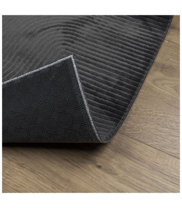 vidaXL Rug IZA Short Pile Scandinavian Look Anthracite 140x200 cm — Size: 140 x 200 cm