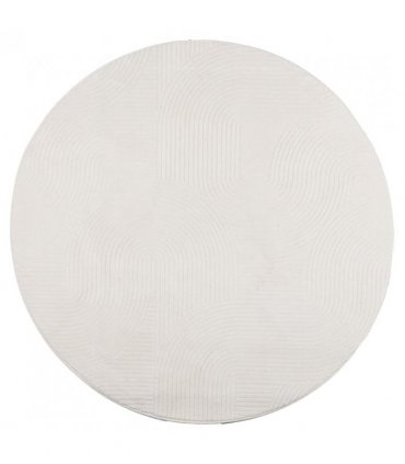 vidaXL Rug IZA Short Pile Scandinavian Look Cream Ø 120 cm