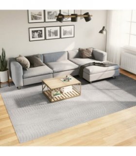 vidaXL Rug IZA Short Pile Scandinavian Look Grey 240x340 cm — Size: 240 x 340 cm