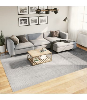 vidaXL Rug IZA Short Pile Scandinavian Look Grey 240x340 cm — Size: 240 x 340 cm