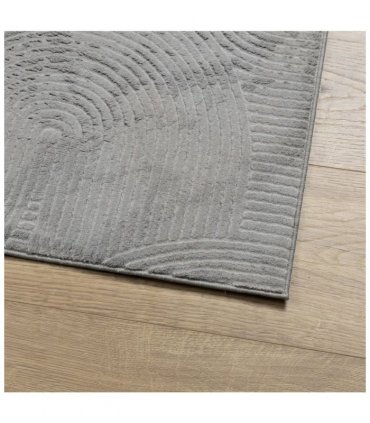vidaXL Rug IZA Short Pile Scandinavian Look Grey 240x340 cm — Size: 240 x 340 cm