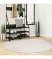 vidaXL Rug IZA Short Pile Scandinavian Look Cream Ø 160 cm