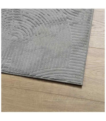 vidaXL Rug IZA Short Pile Scandinavian Look Grey 160x230 cm — Size: 160 x 230 cm