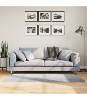 vidaXL Rug IZA Short Pile Scandinavian Look Grey 80x150 cm — Size: 80 x 150 cm