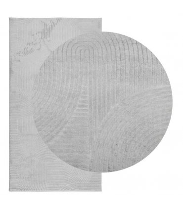 vidaXL Rug IZA Short Pile Scandinavian Look Grey 80x150 cm — Size: 80 x 150 cm