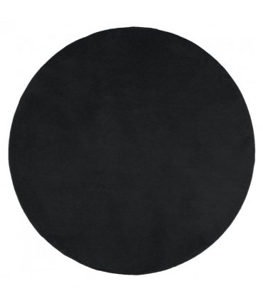 vidaXL Rug OVIEDO Short Pile Black Ø 200 cm
