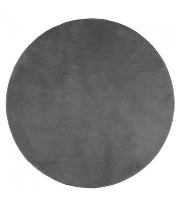 vidaXL Rug OVIEDO Short Pile Anthracite Ø 160 cm