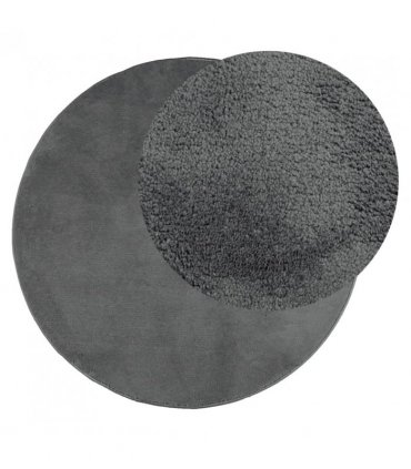 vidaXL Rug OVIEDO Short Pile Anthracite Ø 160 cm