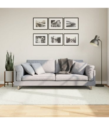 vidaXL Rug OVIEDO Short Pile Cream 160x230 cm — Size: 160 x 230 cm
