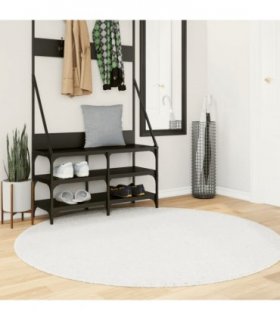 vidaXL Rug OVIEDO Short Pile Cream Ø 160 cm