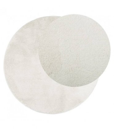 vidaXL Rug OVIEDO Short Pile Cream Ø 160 cm