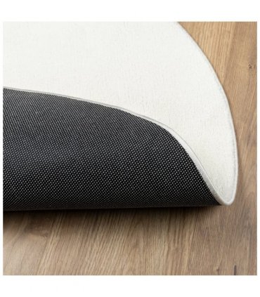 vidaXL Rug OVIEDO Short Pile Cream Ø 160 cm