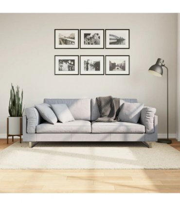 vidaXL Rug OVIEDO Short Pile Beige 140x200 cm — Size: 140 x 200 cm