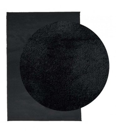 vidaXL Rug OVIEDO Short Pile Black 160x230 cm — Size: 160 x 230 cm