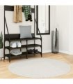 vidaXL Rug OVIEDO Short Pile Cream Ø 120 cm
