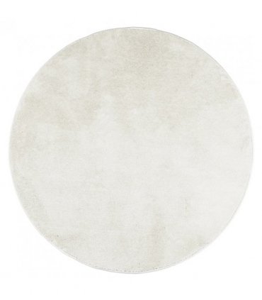 vidaXL Rug OVIEDO Short Pile Cream Ø 120 cm