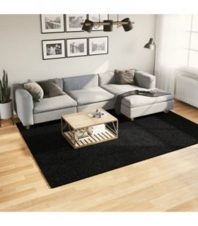 vidaXL Rug OVIEDO Short Pile Black 200x280 cm — Size: 200 x 280 cm