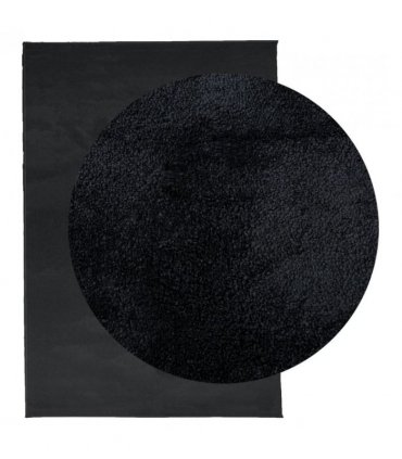vidaXL Rug OVIEDO Short Pile Black 200x280 cm — Size: 200 x 280 cm
