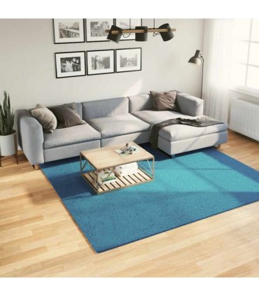 vidaXL Rug OVIEDO Short Pile Turquoise 240x240 cm — Size: 240 x 240 cm