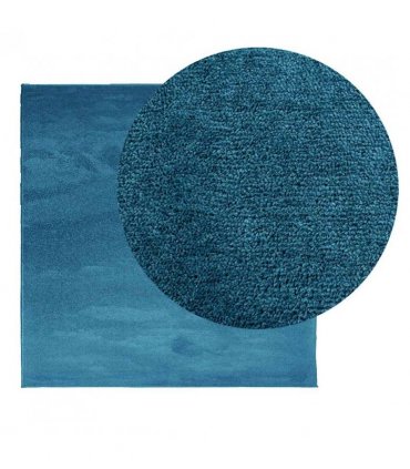 vidaXL Rug OVIEDO Short Pile Turquoise 240x240 cm — Size: 240 x 240 cm
